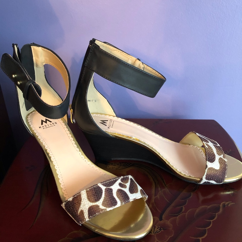 Madison by ShoeDazzle Faux Giraffe Strap